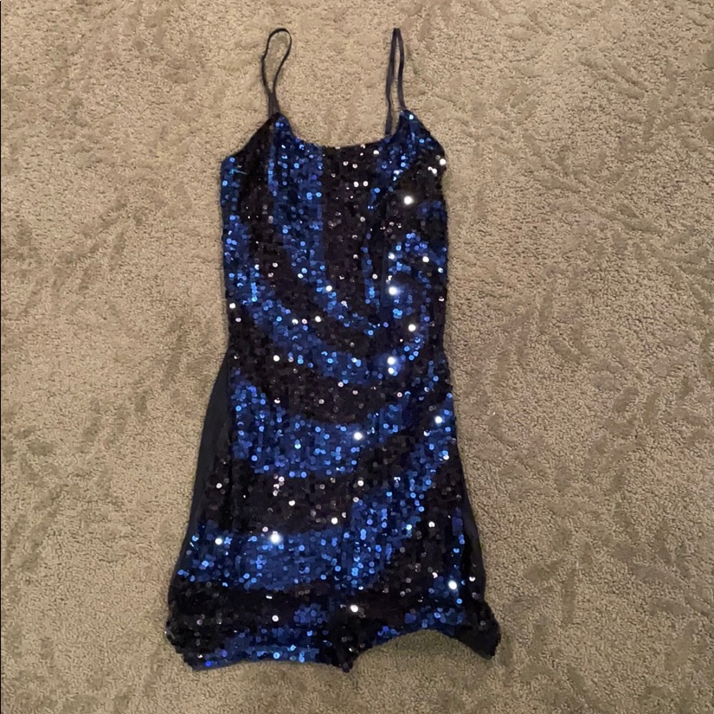 Black & Blue sequined dress